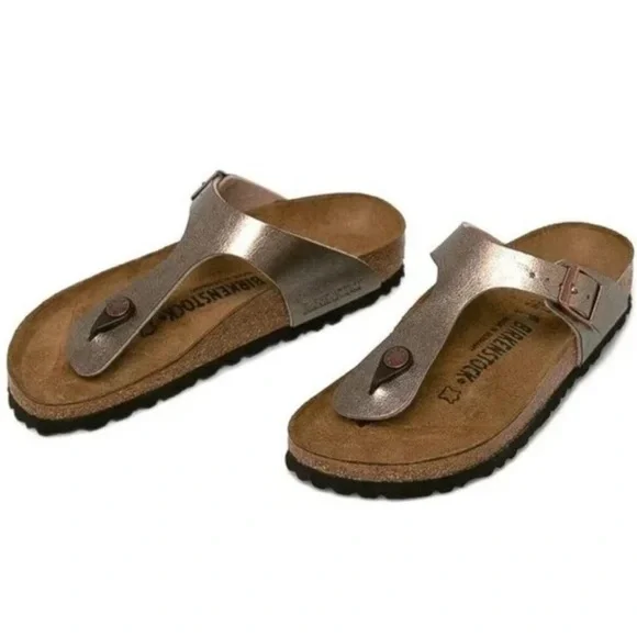 Birkenstock Gizeh Metallic Bronze Sandals🖤 - Picture 1 of 14